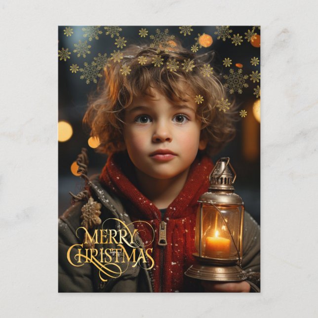 Carte Postale Noël. Vintage. Félicitations.  (Devant)