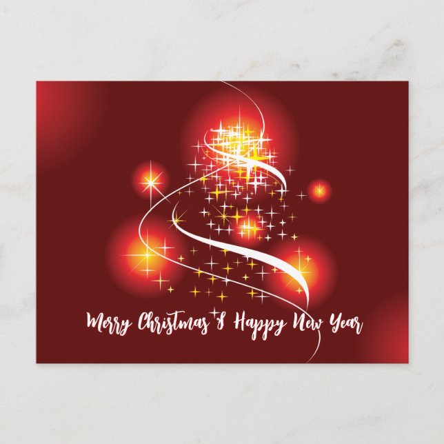 Carte Postale Noël Violet (Devant)