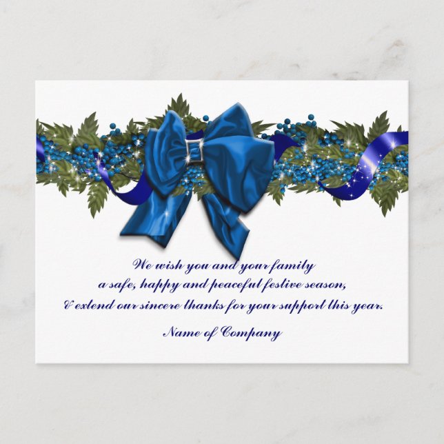 Carte Postale Noël voeux PERSONNALISER (Devant)