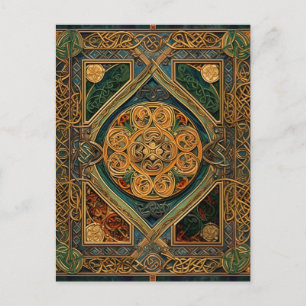 Carte Postale Noeud celtique coloré