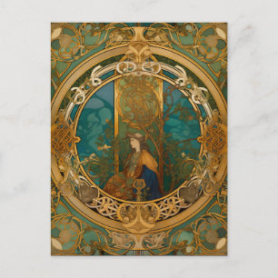 Carte Postale Noeud celtique Queen Colorée