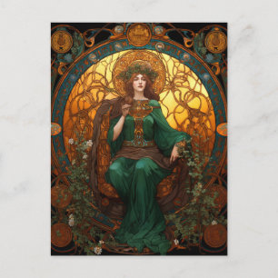 Carte Postale Noeud celtique Queen Colorée