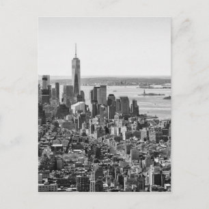 Carte Postale Noir blanc New York City Skyline