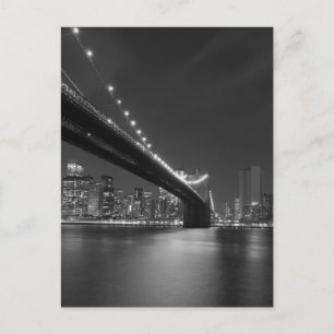 Carte Postale Noir blanc New York City Skyline