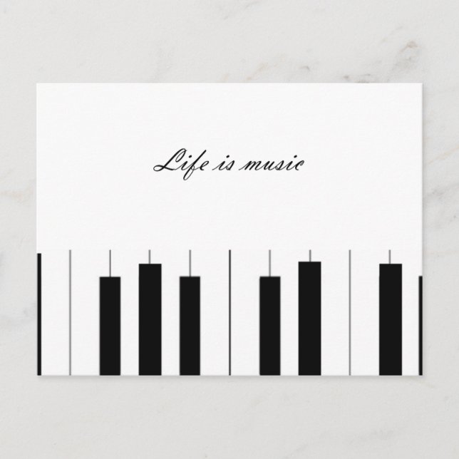 Carte postale noir et blanc (Devant)