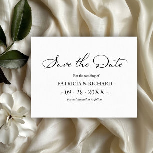 Carte Postale Noir Et Blanc Code QR Mariage Enregistrer La Date