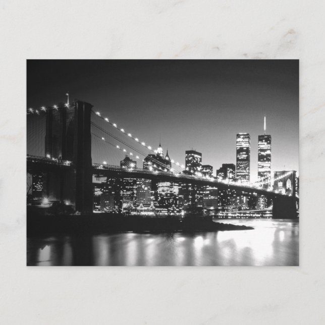 Carte Postale Noir et blanc New York City (Devant)