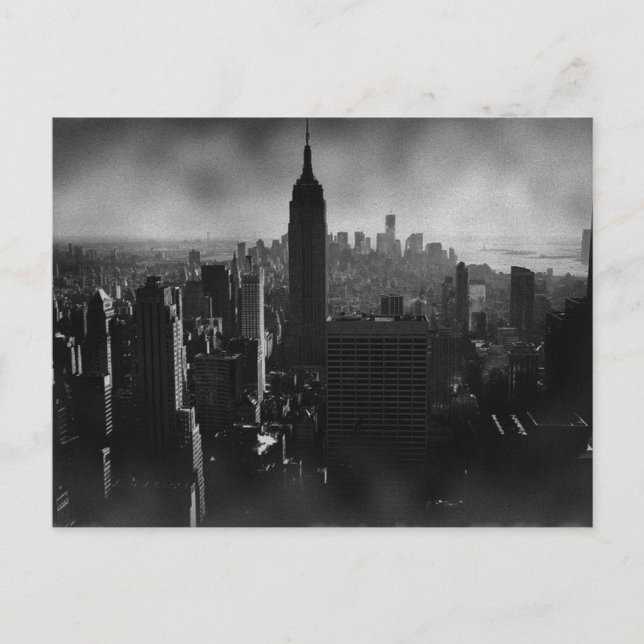 Carte Postale Noir et blanc New York City (Devant)