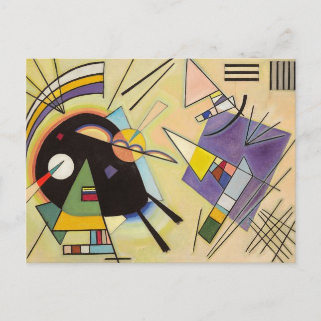 Carte Postale Noir et violet par Wassily Kandinsky (Devant)