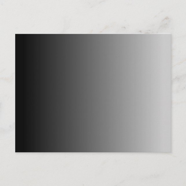 Carte Postale Noir Gris Ombré Vide (Devant)