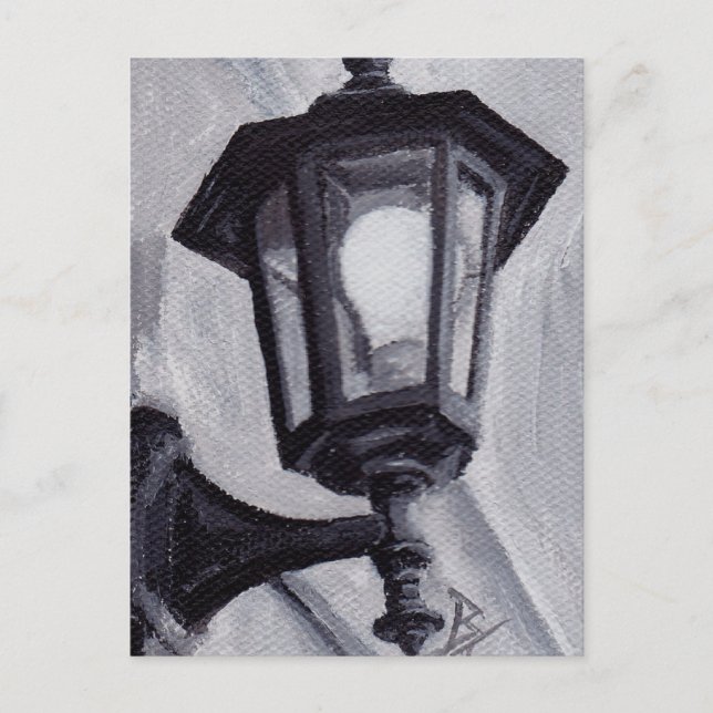 Carte postale noire et blanche (Devant)