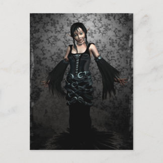 Carte postale noire gothique