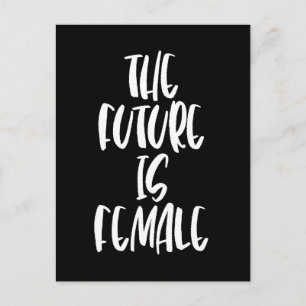 Carte postale noire The Future is Female