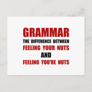Carte Postale Noix de grammaire