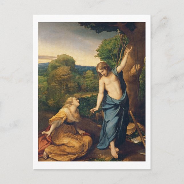 Carte Postale Noli Me Tangere, c.1534 (huile sur toile) (pour dé (Devant)