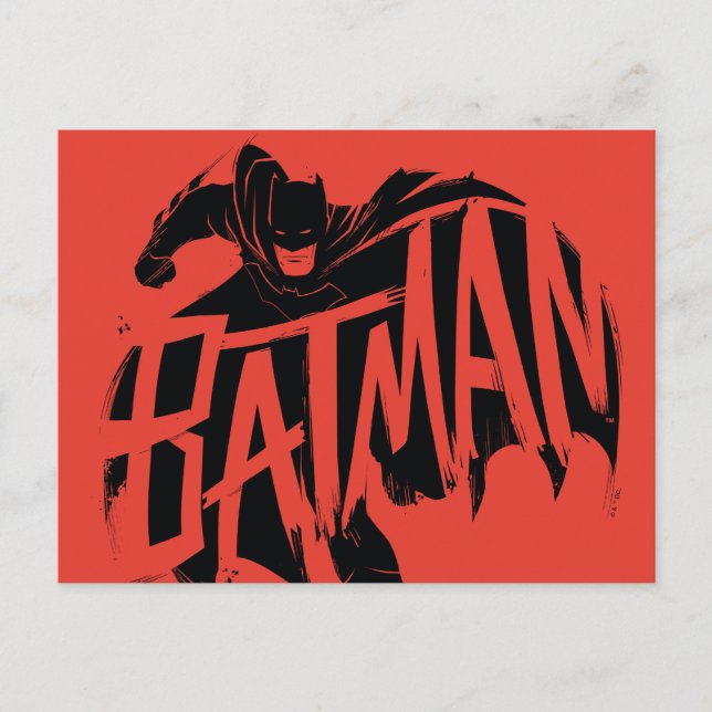 Carte Postale Nom de la brosse Batman Ink (Devant)