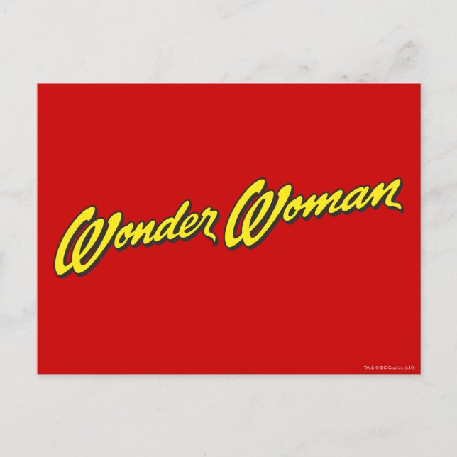 Carte Postale Nom de la femme Wonder (Devant)