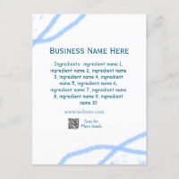 Nom d'ingrédient ajouter nom d'entreprise site Web