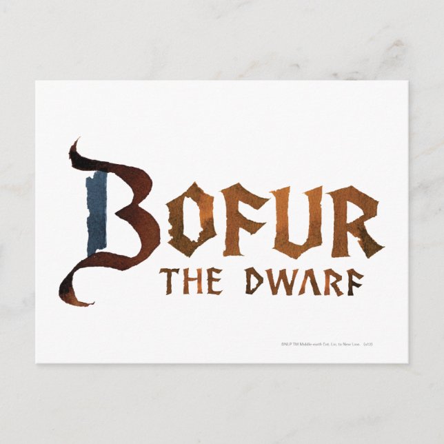 Carte Postale Nom du bofur (Devant)