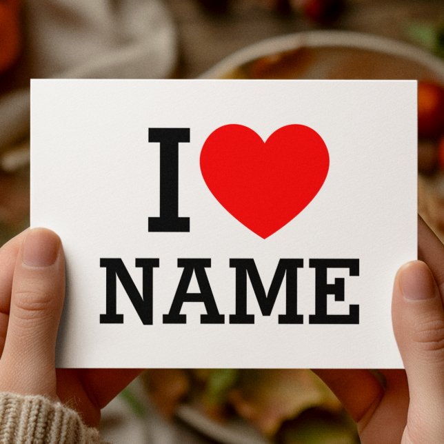 Carte Postale Nom du coeur (Créateur téléchargé)