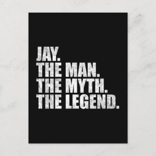 Carte Postale Nom Jay, Jay l'homme le mythe la légende