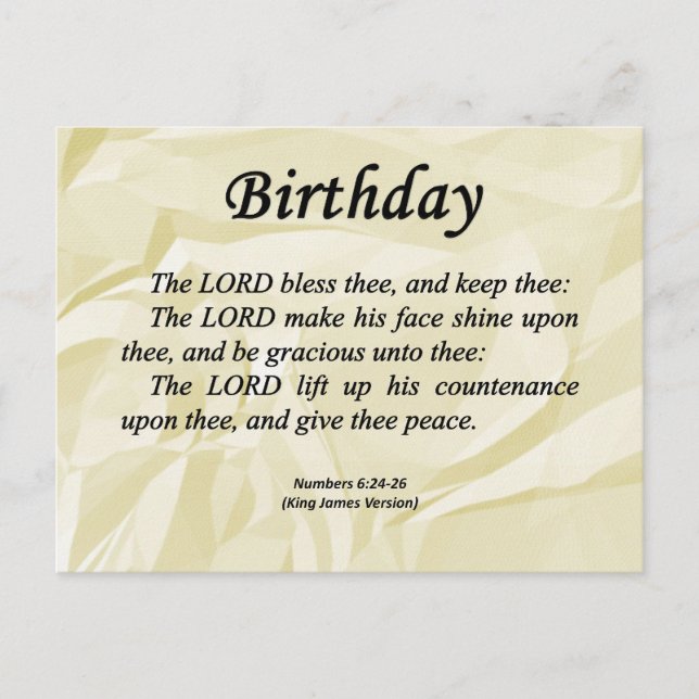 Carte Postale Nombres d'anniversaire 6-24 (Devant)