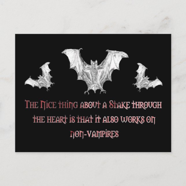 Carte Postale Non-Vampires (Devant)