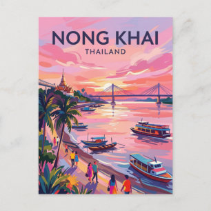 Carte Postale Nong Khai (fleuve Mekong) Thaïlande