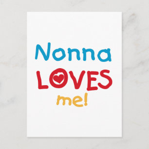 Carte Postale Nonna aime mes t-shirts et cadeaux