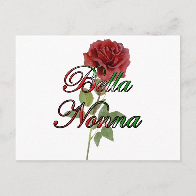 Carte Postale Nonna (Belle grand-mère italienne) (Devant)