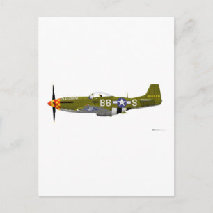 Carte Postale Nord-Américain P-51D Mustang "Old Crow"