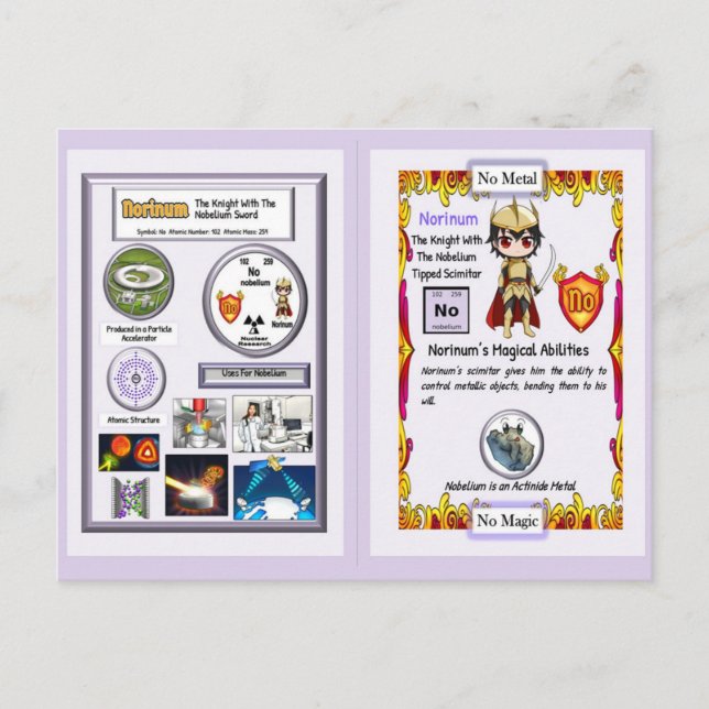 Carte Postale Norinum - Chevalier Nobelium Scimitar (Devant)