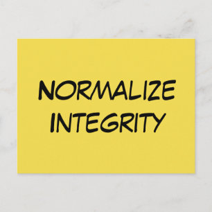 Carte Postale "Normaliser l'intégrité" - Écrivez votre sénateur