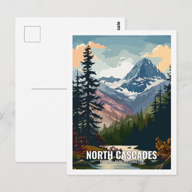 Carte Postale North Cascades National Park Washington USA (Devant / Derrière)