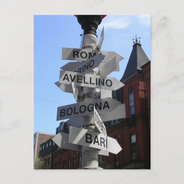 Carte postale North End de Boston (Devant)