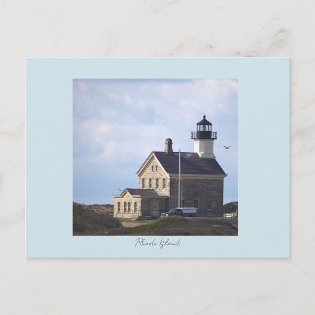 Carte Postale North Light Lighthouse Rhode Island Postcard  (Devant)