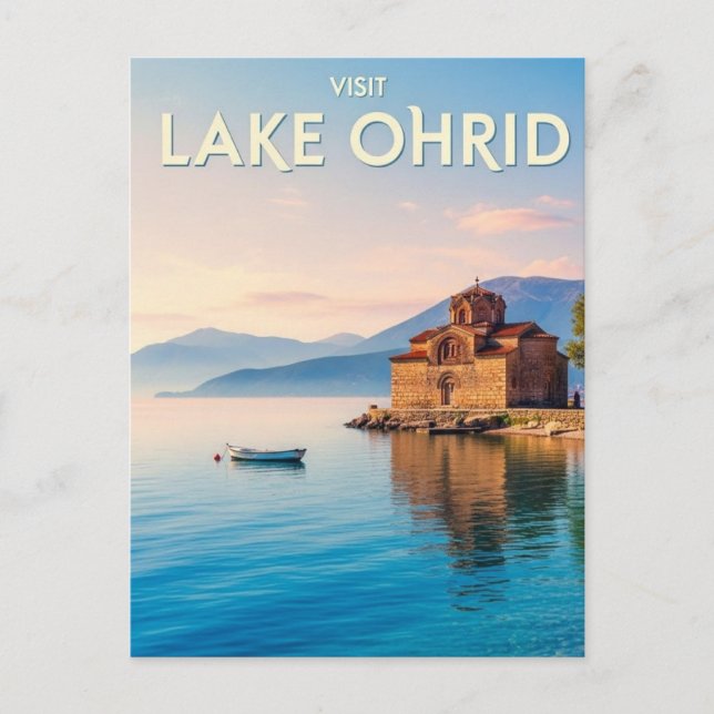 Carte Postale North Macedonia Lake Ohrid Travel (Devant)