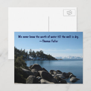 Carte Postale North Shore Lake Tahoe, Incline Village, Nevada