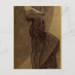 Carte Postale North Star par Alphonse Mucha