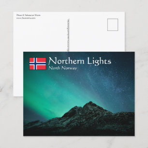 Carte Postale Northern Lights North Norvège