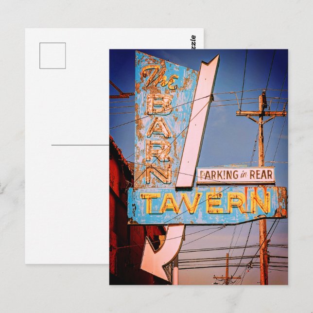 Carte Postale Northwest Neon : La grange (Devant / Derrière)
