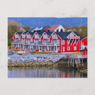 Carte Postale Norvège, Bergen Maisons au bord de l'eau