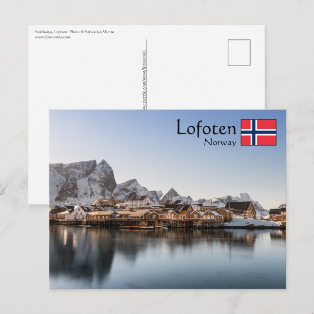 Carte Postale Norvège Lofoten (Devant / Derrière)