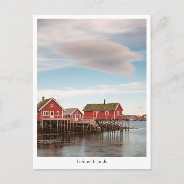 Carte Postale Norvège Lofoten Village de pêche (Devant)