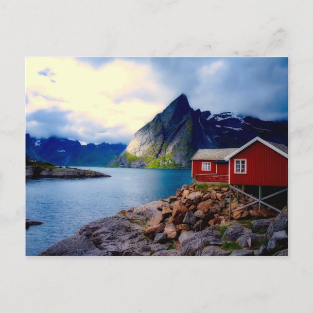Carte Postale Norvège pittoresque, beau paysage pittoresque (Devant)