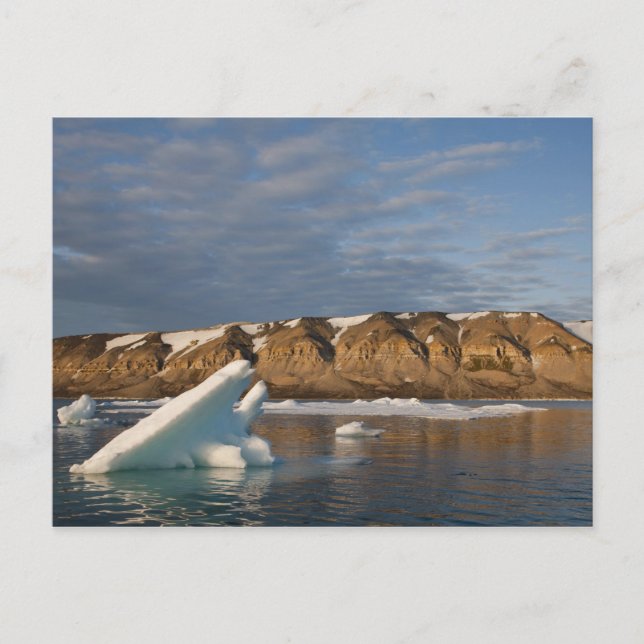 Carte Postale Norvège, Svalbard, île de Spitsbergen, Coucher (Devant)