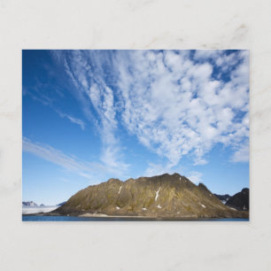 Carte Postale Norvège, Svalbard, Nuages au-dessus de falaises es