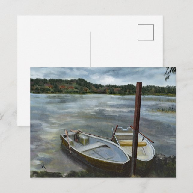 Carte Postale Norvégien Lakeside (Devant / Derrière)