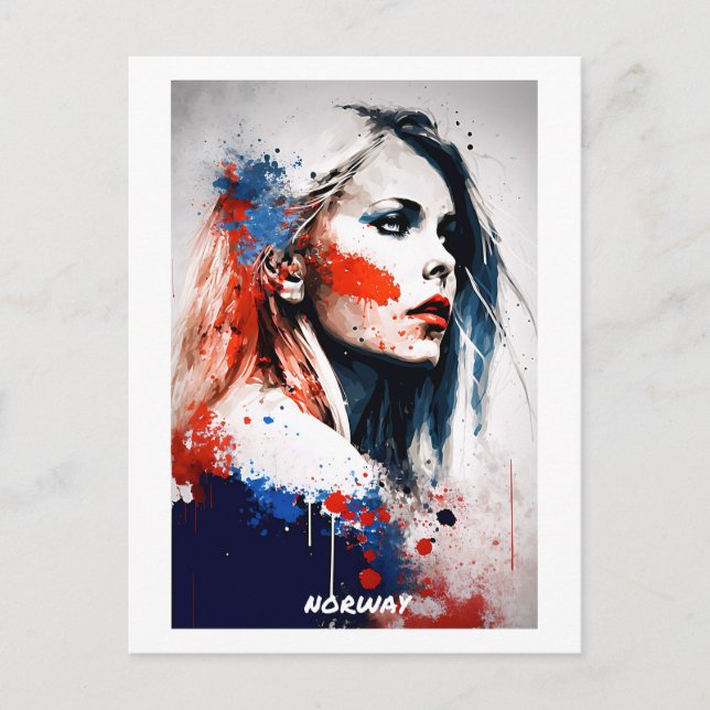 Carte postale norvégienne - Portrait - World of Wo (Devant)