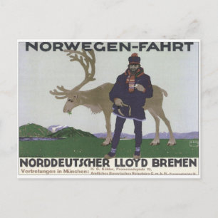 Carte Postale Norvgen Fahrt vintage